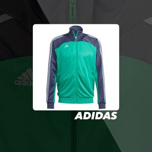 EUC Adidas Green Tiro Youth Jacket
